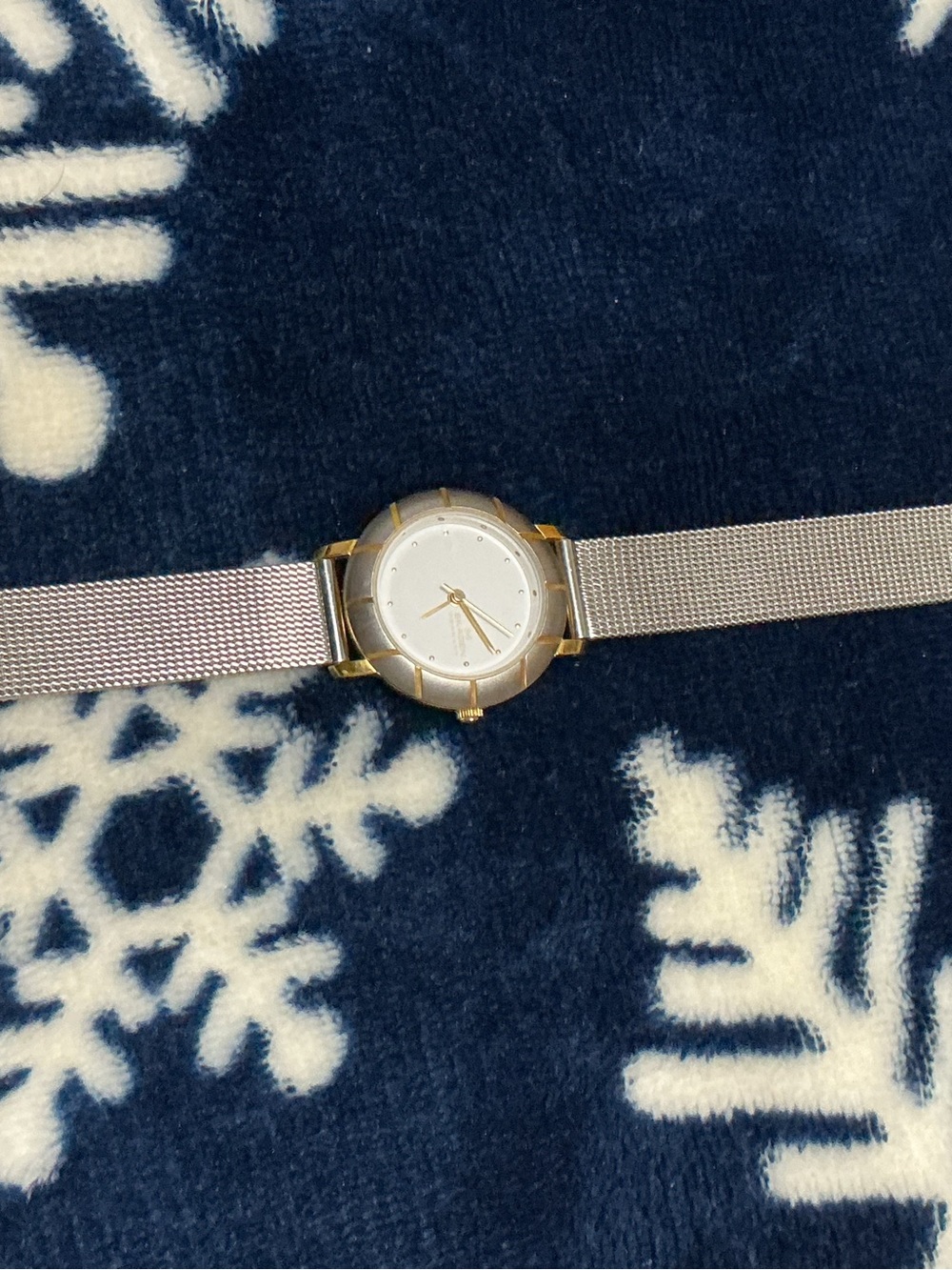Skagen Denmark 356S Womens Watch Ultra Slim Two Tone Silver Gold Mesh Untested
